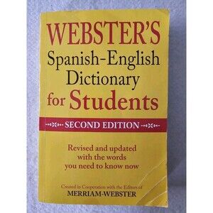 Webster's Spanish-English Dictionary for Students, Second Edition - GOOD